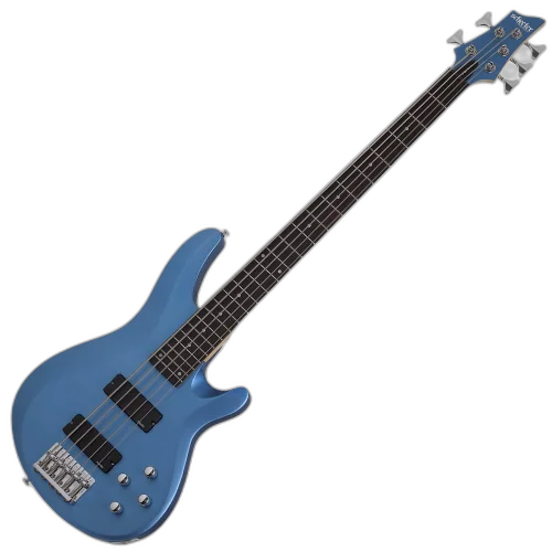 Contrabaixo Elétrico Schecter C-5 Deluxe Satin Metallic Light Blue com Captadores Schecter Diamond Bass e Ponte Schecter Diamond Hardtail 588