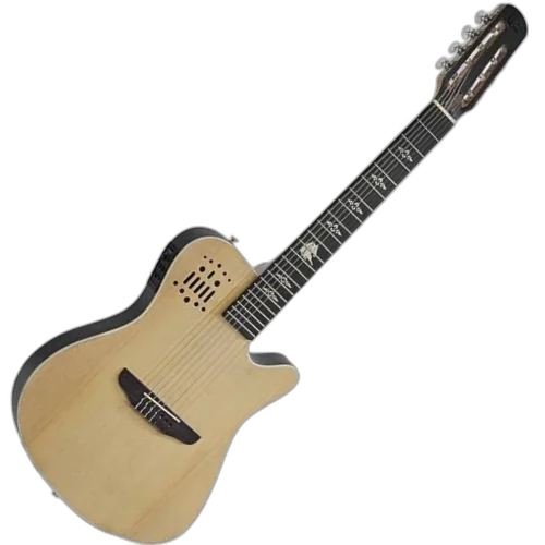 Violão Eletroacústico Marquês 7-VN-145NSEQ 7 Cordas Super Flat Natural Fosco com Fishman Clasica III
