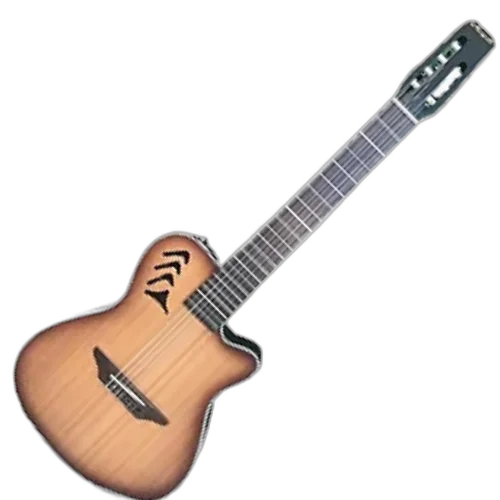 Violão Eletroacústico Marquês 7-VN-23NSEQ 7 Cordas Super Flat Natural Fosco com MET-A08