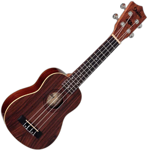 Ukulele Acústico Soprano Shelby SU21R STNT Satin Natural com Tampo Fundo e Laterais em Jacarandá Indiano