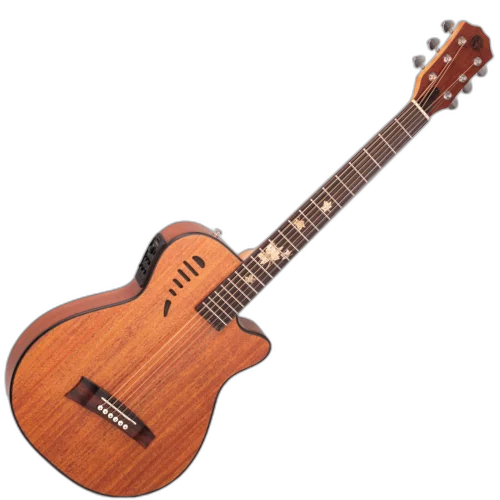Violão Eletroacústico Marquês VA-43MGSEQ Super Flat Mahogany Fosco Aço com Fishman Presys
