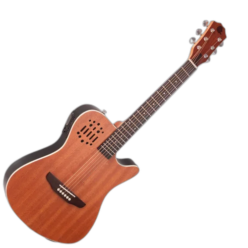 Violão Eletroacústico Marquês VA144 MGS EQ Flat Travel Baby Mahogany Fosco Aço com MET-A08