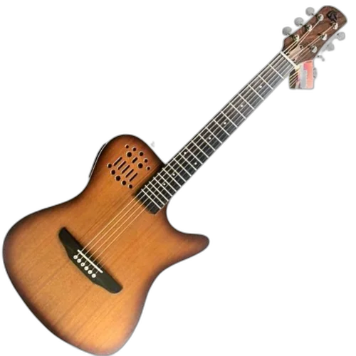 Violão Eletroacústico Marquês VA144 MGB EQ Flat Travel Baby Mahogany Sombra Aço com MET-A08