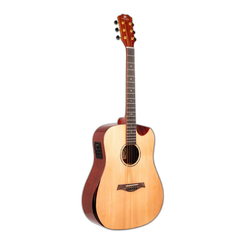 Violão Eletroacústico Marquês VA245 NT EQ Folk Half Cutaway Natural Brilho Aço com Fishman Presys+