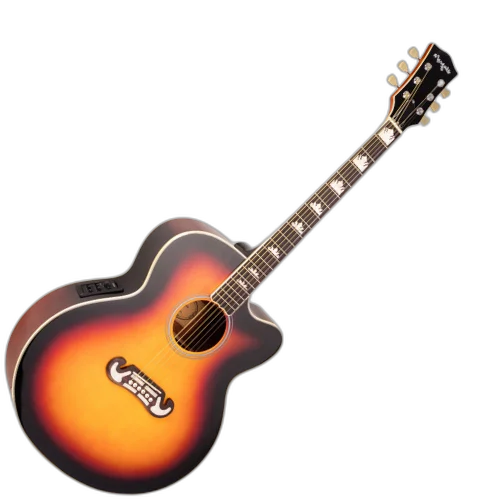 Violão Eletroacústico Marquês VA209 SB EQ Jumbo Cutaway Sunburst Brilho Aço com Fishman Presys+