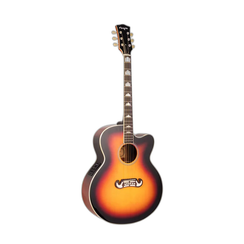 Violão Eletroacústico Marquês VA209 SB EQ Jumbo Cutaway Sunburst Brilho Aço com Fishman Presys+