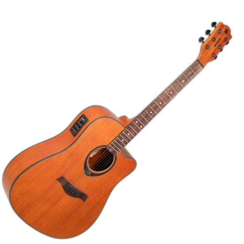 Violão Eletroacústico Marquês VA198 MG EQ Folk Cutaway Mahogany Brilho Aço com Fishman Presys+
