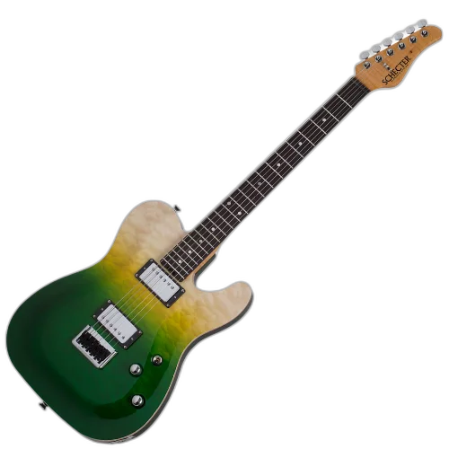 Guitarra Schecter PT Classic CFB Caribbean Fade Burst com Captadores Schecter USA Pasadena e Pasadena Classic e Ponte Tune-O-Matic 7321