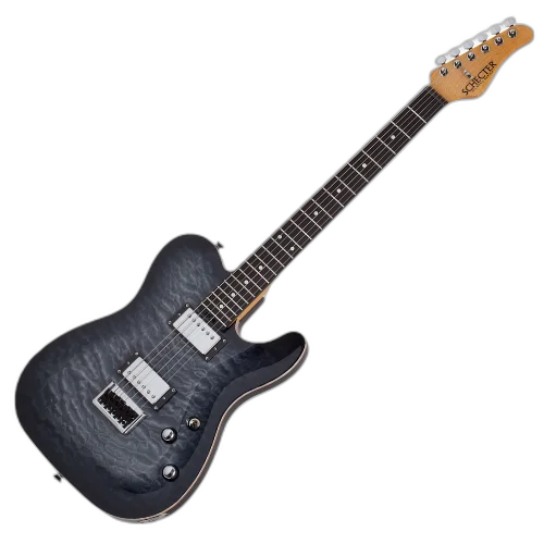 Guitarra Schecter PT Classic TBB Transparent Black Burst com Captadores Schecter USA Pasadena Plus e Pasadena Classic e Ponte Tune-O-Matic 7323