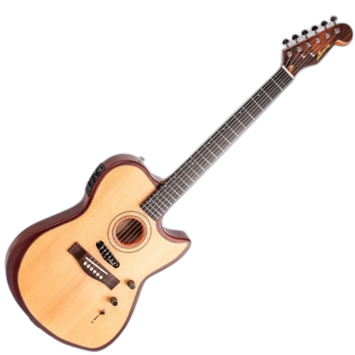 Violão Guitarra Eletroacústico Marquês VG230 NS EQ Híbrido Natural Fosco Aço com Fishman e Magnético