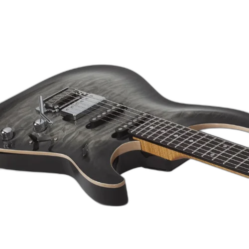 Guitarra Schecter California Classic CB Charcoal Burst com Captadores Schecter USA Pasadena Plus e Pasadena e Ponte Schecter 2-Point Tremolo 7302