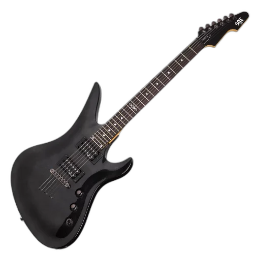 Guitarra Schecter Avenger SGR MBK Metallic Black com Captadores Schecter Diamond Plus e Ponte Hardtail 3825