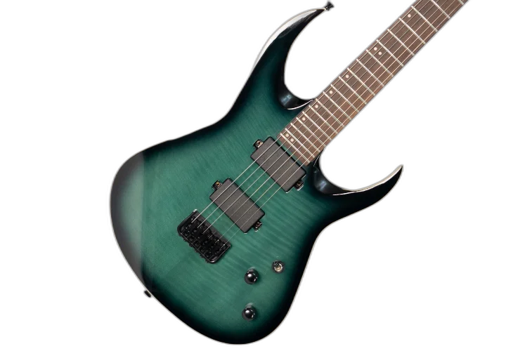 Guitarra Waldman WIG520 TDGR Trans Dark Green com Captadores Ativos HH e Ponte Fixa