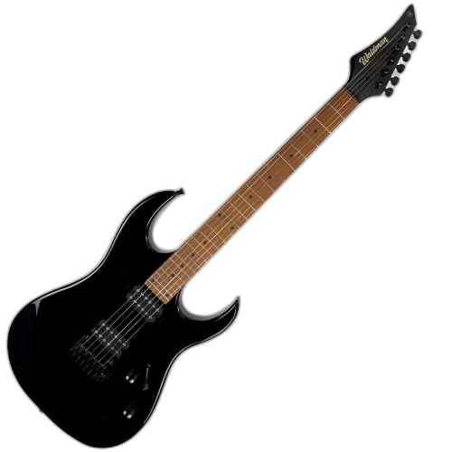 Guitarra Waldman WIGR120 BK Black com Captadores HH Cerâmicos e Ponte Tremolo Semi-Flutuante