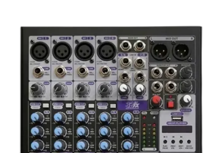 Mesa de Som Waldman CPP-8FXU 8 Canais (4 XLR) com Efeitos e USB