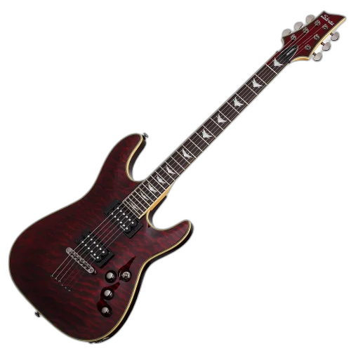 Guitarra Schecter Omen Extreme-6 BCH Black Cherry com Captadores Schecter Diamond Plus Humbucker e Ponte Tune-O-Matic 2004