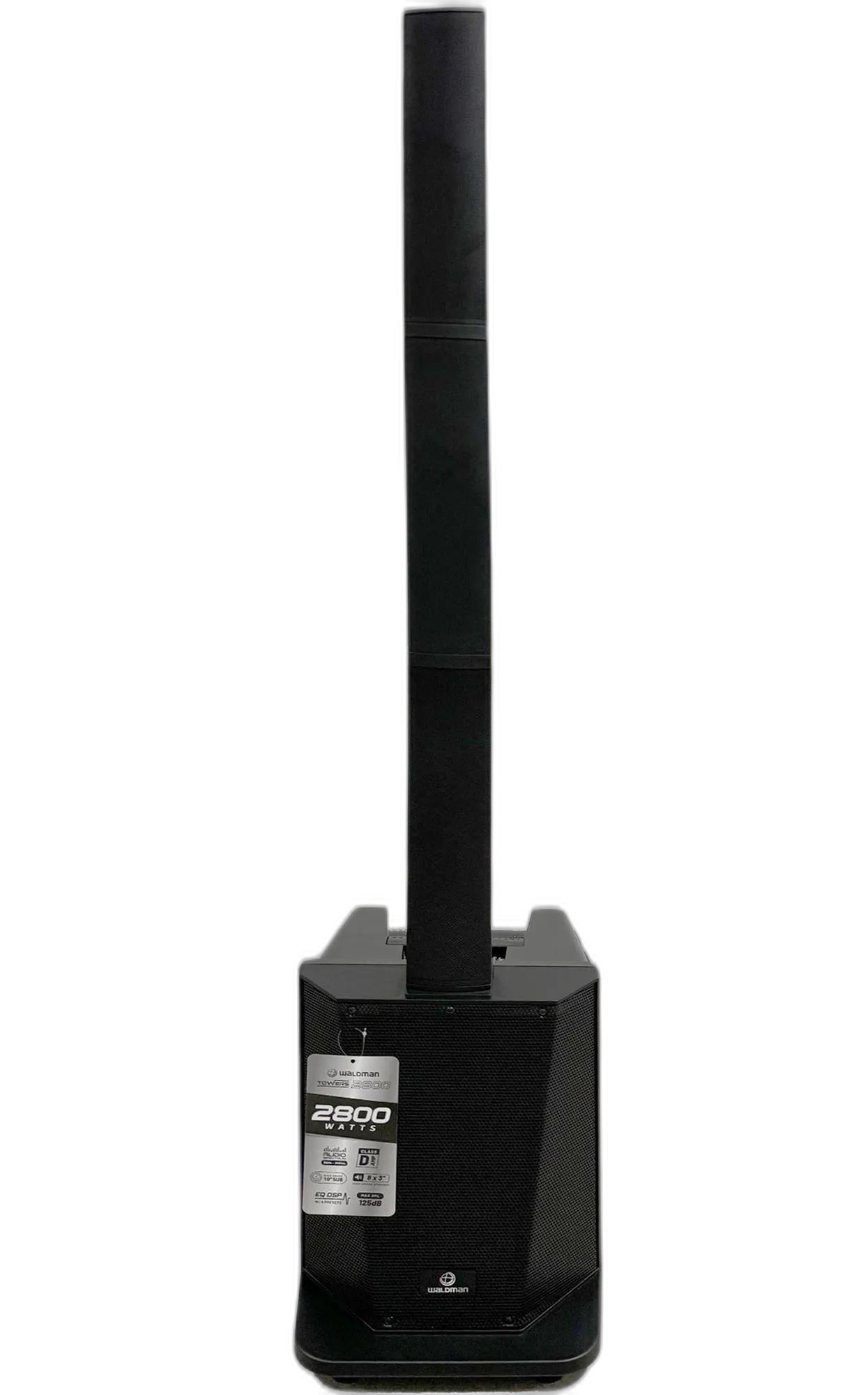 Caixa Amplificada Waldman TWR-2800 Sistema Torre Ativo Cor Preto