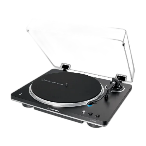 Toca-Discos Automático Bluetooth Audio-Technica AT-LP70XBT Black/Silver com Acionamento por Correia e Pré-Amplificador Phono Integrado
