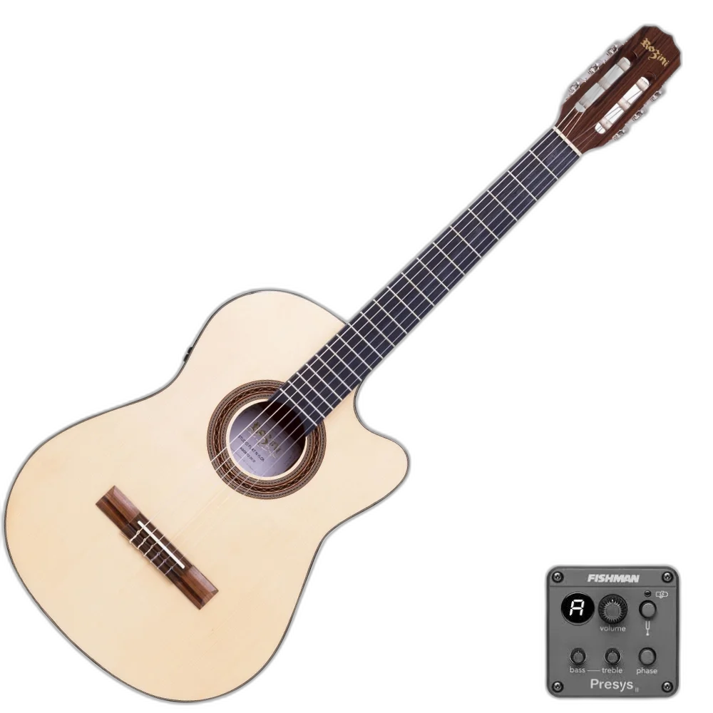 Violão Náilon Eletroacústico Giannini Performance Plus GNY Plus CEQ NG Natural Glossy com Tampo em Spruce e Equalizador MT-3