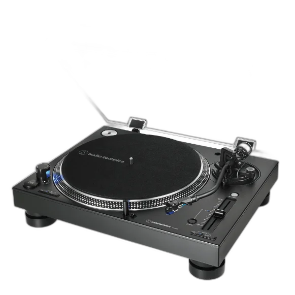Toca-Discos Audio-Technica AT-LP140XP Black com Acionamento Direto, Braço em Forma de S, Cápsula AT-XP3 e Controle Antiderrapagem Ajustável