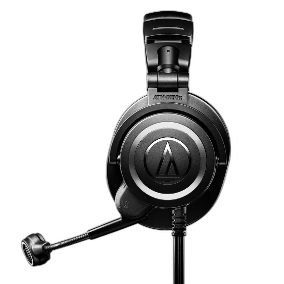 Fone de Ouvido Profissional Audio-Technica ATH-M50xSTS StreamSet com Microfone Condensador Cardióide, Drivers 45mm e Earpads Intercambiáveis