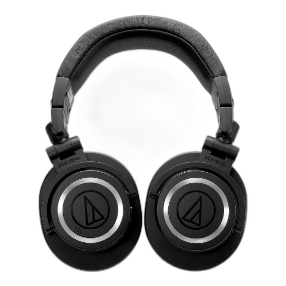 Fone de Ouvido Profissional Sem Fio Audio-Technica ATH-M50xBT2 com Drivers 45mm Neodímio, Bluetooth 5.0 LDAC/AAC/SBC, Bateria 50 Horas e App A-T Connect