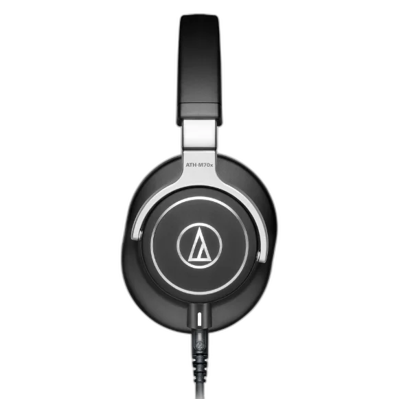 Fone de Ouvido Profissional Audio-Technica ATH-M70x com Drivers 45mm Neodímio, Cabos Desconectáveis e Design Circumaural Fechado