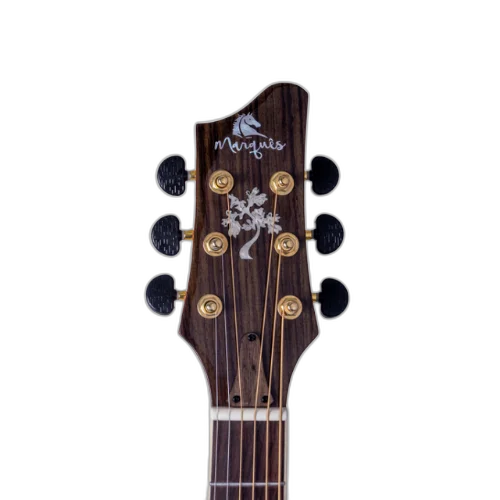 Violão Eletroacústico Marquês Canhoto VA09 SB EQ Natural Fosco com Tampo Fundo e Laterais em Sapele Braço em Cedro Escala em Blackwood com 20 Trastes em Alpaca Cutaway Equalizador Ativo 4 Bandas