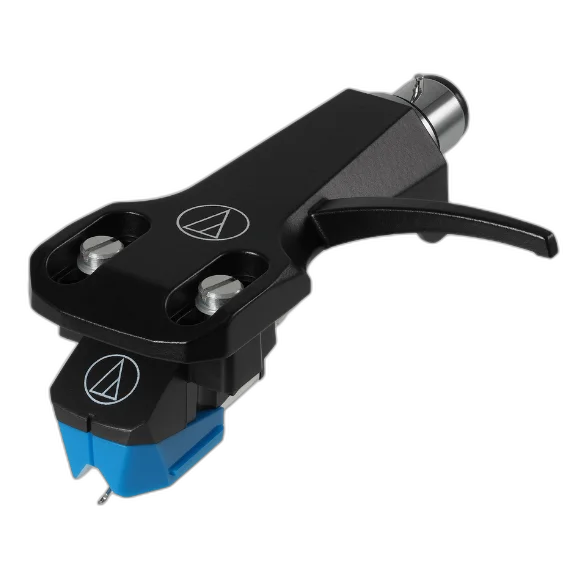 Kit Cápsula Audio-Technica AT-VM95C/H com Agulha Cônica 0.6 mil e Cabeçote AT-HS6BK