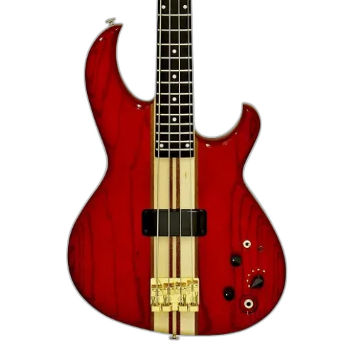 Contrabaixo Japonês Aria Pro II SB-1000 4 Cordas Paduak Red com Captador MB-1E e Circuito Ativo BB