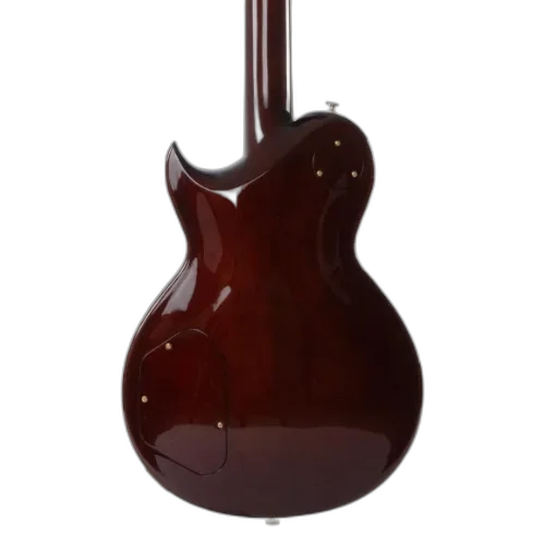 Guitarra Japonesa Aria Pro II PE-R100 Antique Brown com Captadores Classic Power HH e Ponte Aria Original SPT