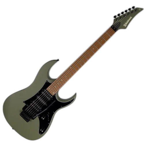 Guitarra Waldman WIG250 OG Oliver Green com Captadores HSH Cerâmicos e Ponte Floyd Tremolo Black e Bag