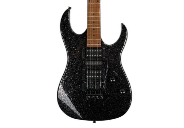 Guitarra Waldman WIG270 SPBK Sparkle Black com Captadores HSH Cerâmicos e Ponte Floyd Tremolo Black