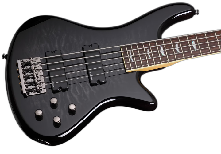 Top Maple Figured See-Thru Black