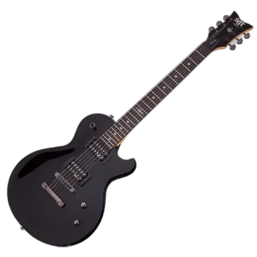 Guitarra Schecter Solo-II SGR Gloss Black com Captadores Schecter Diamond SuperRock-II HH e Ponte Floyd Rose Special 3841