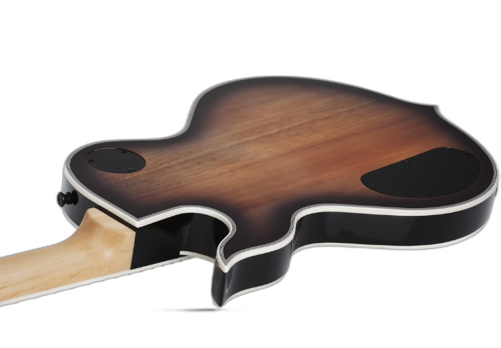 Tampo Flamed Maple Buzzsaw Charcoal Burst