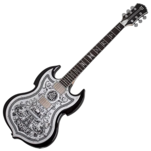 Guitarra Schecter IronWorks Barbarian Black Burst com Captadores EMG 81/85 Ponte TonePros TOM 4552