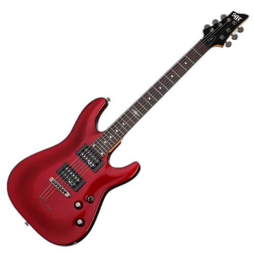 Guitarra Schecter C-1 SGR Metallic Red com Captadores Diamond Plus HH e Ponte Tune-O-Matic String-Thru 3803