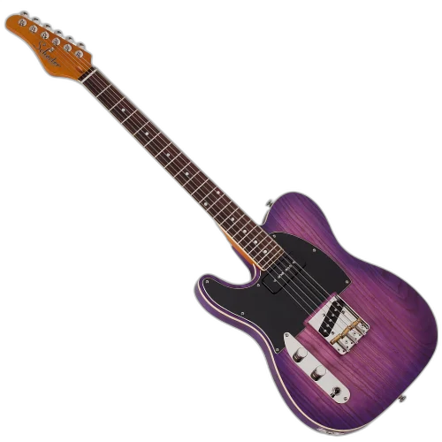 Guitarra Schecter PT Special LH Purple Burst Pearl com Captadores Schecter USA Pasadena Plus/Pasadena e Ponte Hipshot Hardtail 669