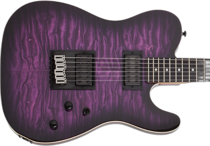 Tampo Quilted Maple Trans Purple Burst