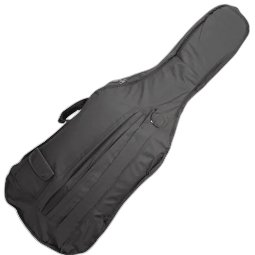 Capa Reforçada Luxo para Violoncelo 4/4 com Espuma 5mm Preta com Alças Ajustáveis e Bolso para Acessórios