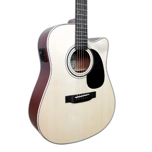 Violão Eletroacústico Giannini Performance Deluxe DRC DLX CEQ Natural Glossy NG com Equalizador Fishman Presys ll Ativo 2 Bandas e Afinador