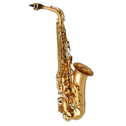 Saxofone Alto Cannonball A90-L Falcon Standard com Campana Big Bell e Chaves Power-Forged Brass e Pads Italian Pisoni