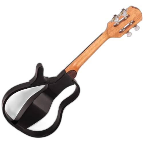 Cavaco Elétrico Marquês CA-75BKSEQ Preto Fosco Vazado Maciço com Tampo Cedro Inteiriço Pré UK-300T 2 Bandas Afinador e Design Anti-Microfonia