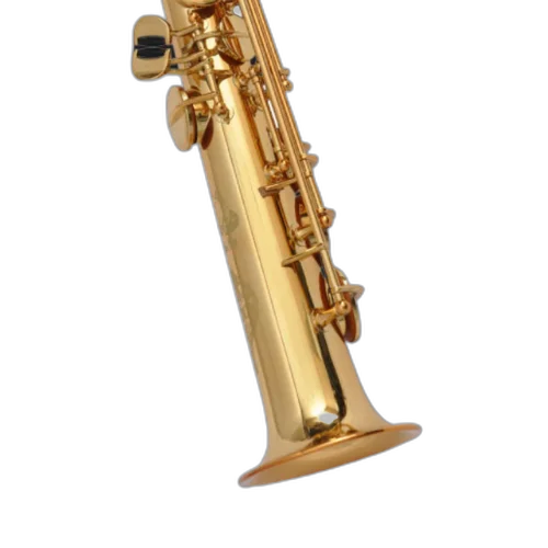 Saxofone Soprano Cannonball S5-L Big Bell Stone Series com Campana One-Piece Hand-Hammered Semi-Precious Stones e Acabamento Lacquered