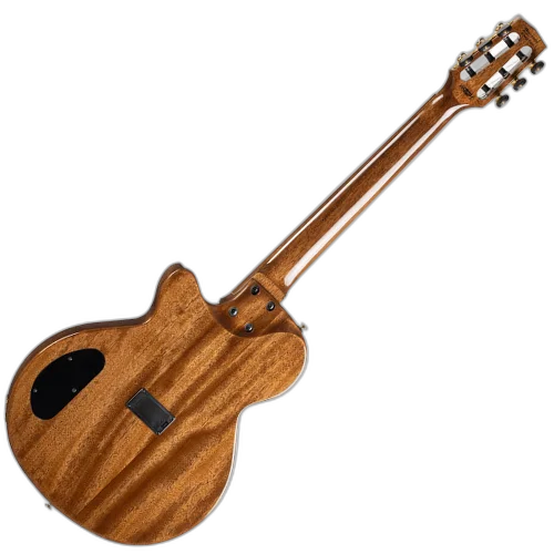Violão Eletroacústico Cort Sunset Nylectric DLX TSB Tobacco Sunburst Gloss Clássico Nylon com Tampo Spruce Sólido Flamed Maple e Fishman S-Core VTB e Bag