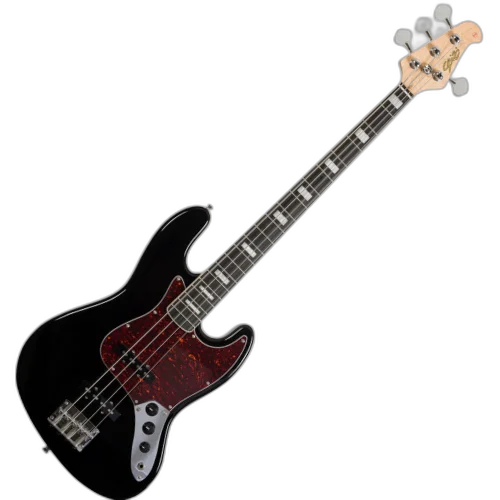 Contrabaixo Seizi Jazu JB-4 Black Gloss com Captadores Seizi Jutsu Alnico V SS Escala Purple Heart e Bag 10360487