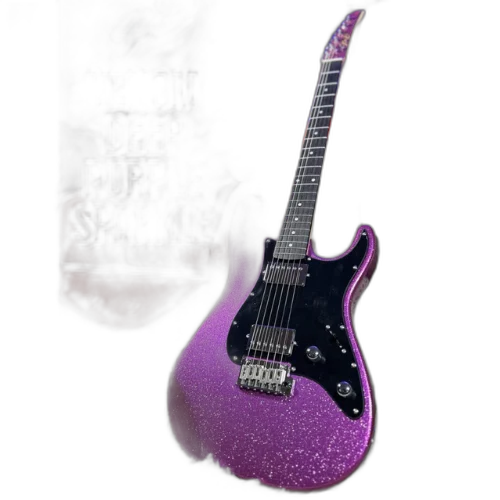 Guitarra Seizi Katana Venom HH Purple Sparkle com Captadores Seizi Hot Humbucker Ponte Fixa Tune-O-Matic e Bag 10360774