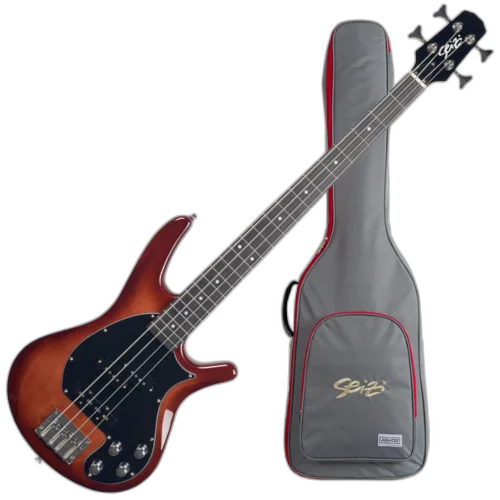 Contrabaixo Seizi Thunder PJ-4 Sunburst com Captadores Seizi Jutsu Alnico V PJ e Escala Purple Heart e Bag 10360766