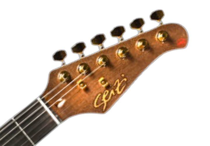 Corpo Superstrato Basswood Aged Gold Envelhecido